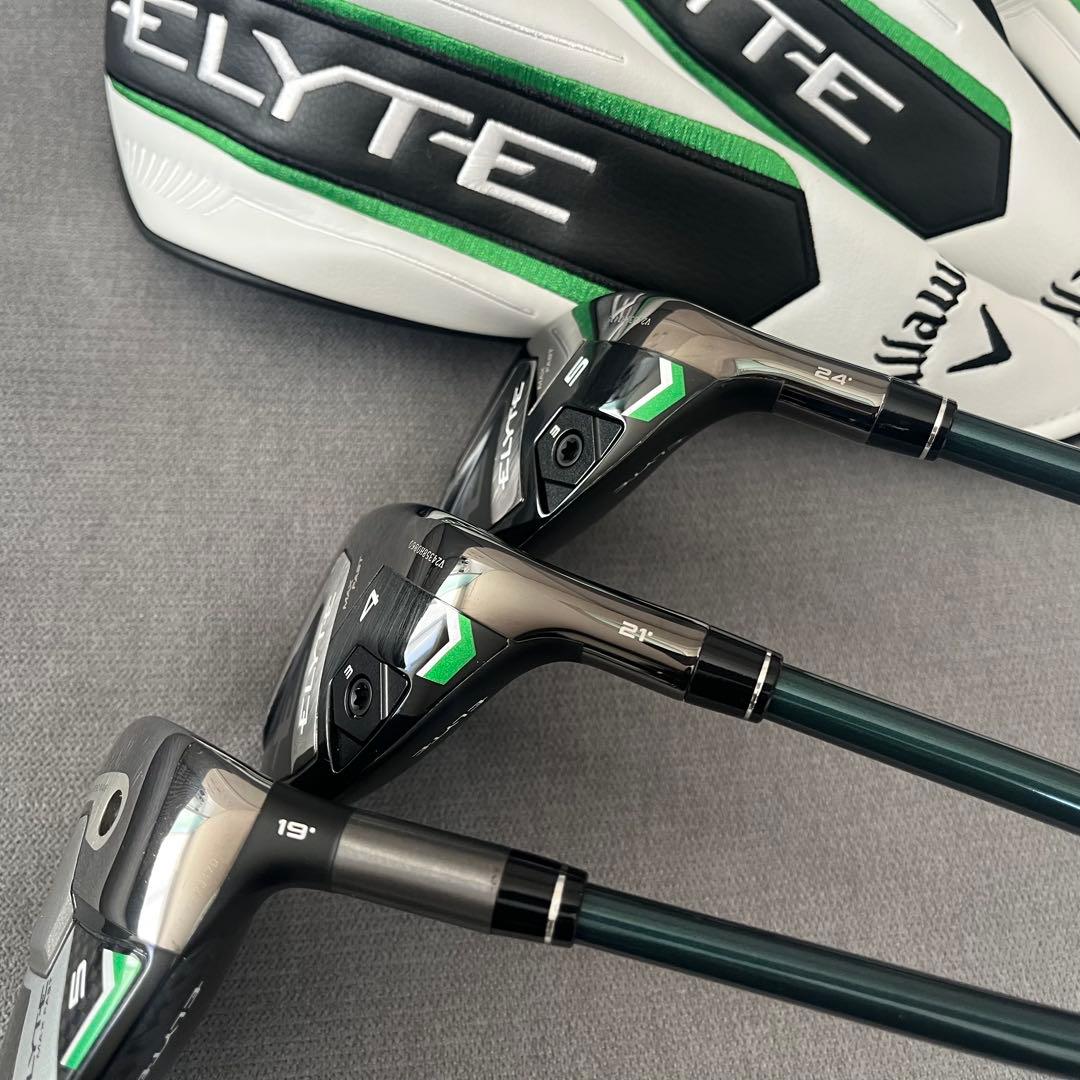 美品★ELYTE MAX FAST ３本セット 5FW.4UT.5UT カバー付