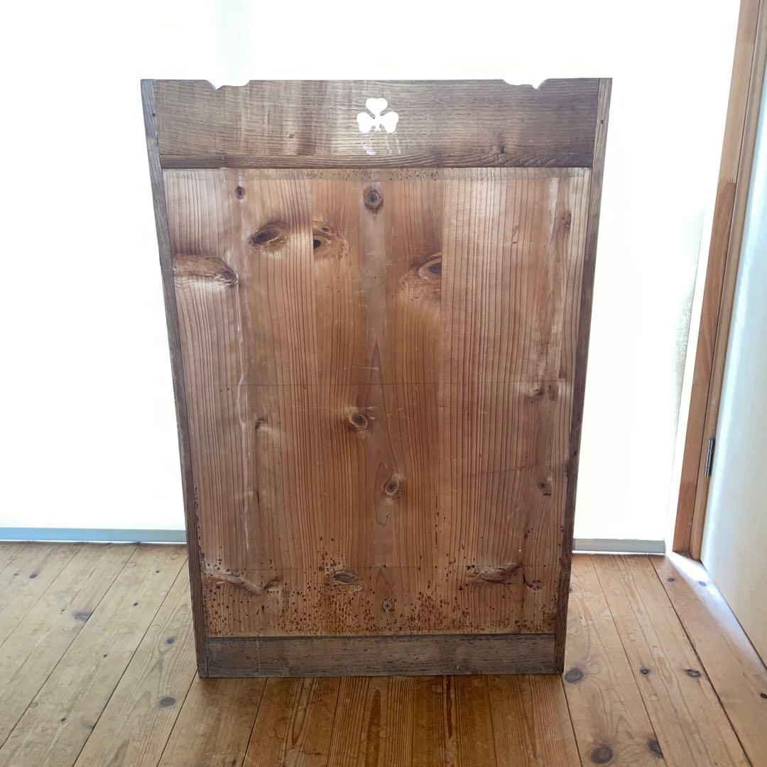 【希少】アンティーク ガラス 戸棚 チェスト キャビネット 飾り棚 昭和レトロ