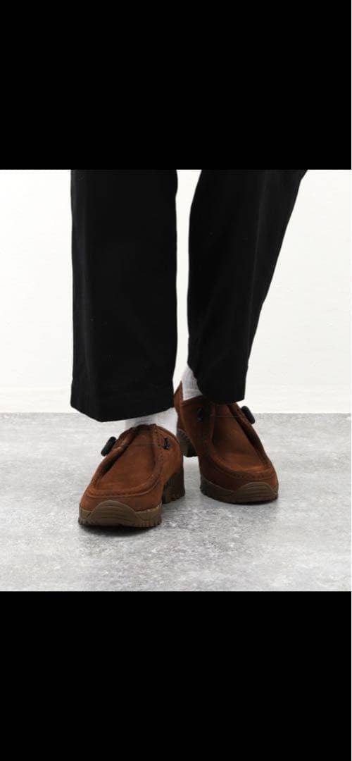 playground pg KNOCK 2 BROWN clarks ワラビー