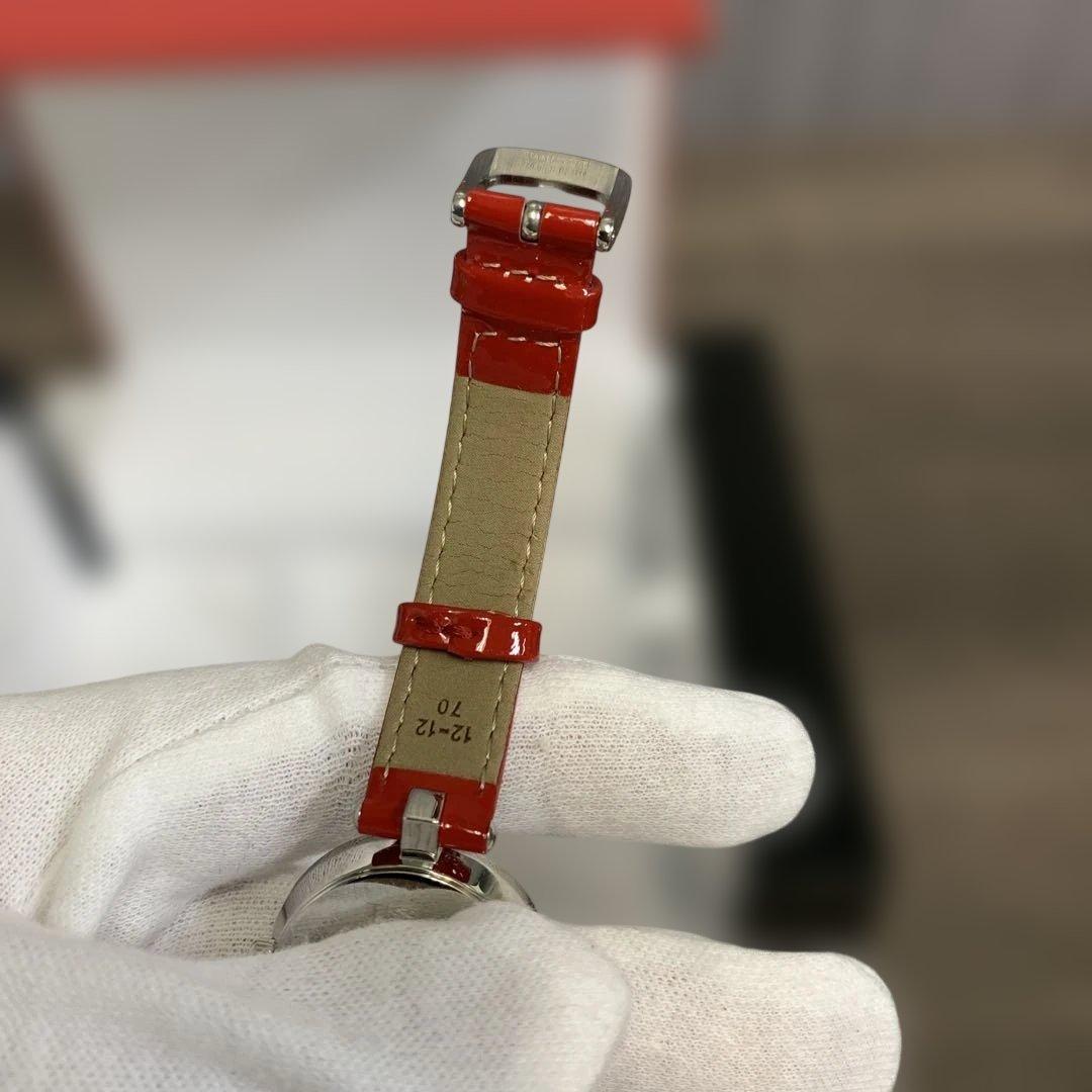 m122306m TISSOT 腕時計 ピンキー　レッドレザー　パール