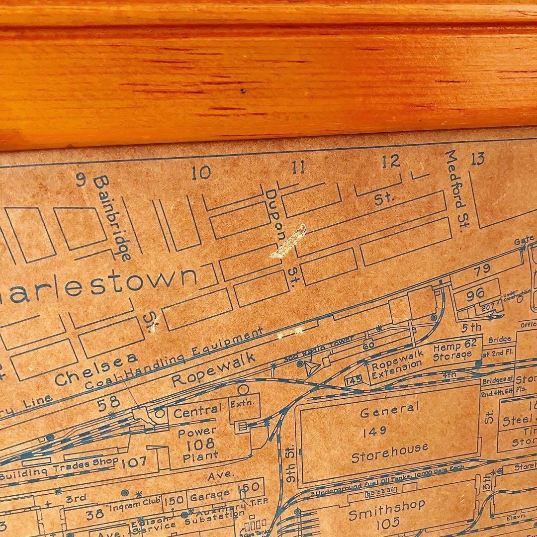 アメリカンビンテージ雑貨　古地図　USNAVY ブロカント　古道具　アンティーク