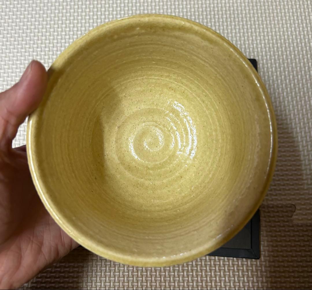 信楽焼　花木焼　大きめお茶碗4つと箱セット