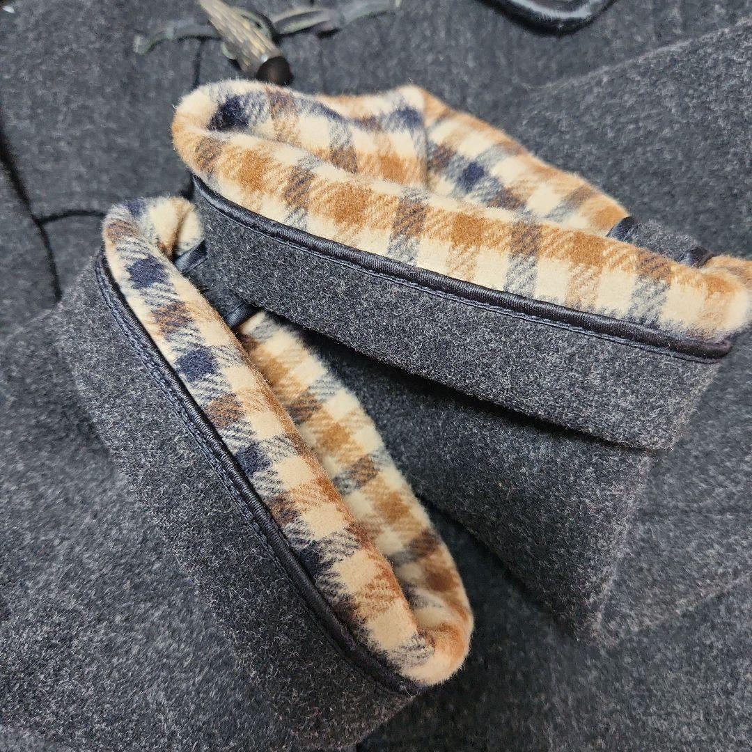 Aquascutum　アクアスキュータム ロング丈フード付　ダッフルコート