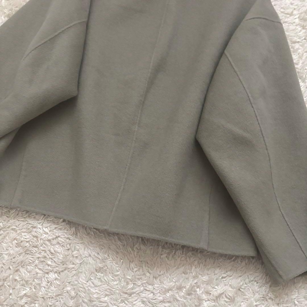 美品✨アンクレイヴ ライトリバー ショートコート ジップアップ ウール オリーブ