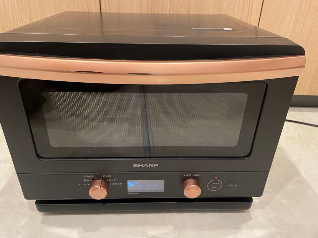 SHARP RE-TD184 ブラック 単機能電子レンジ 18L 2024年袋