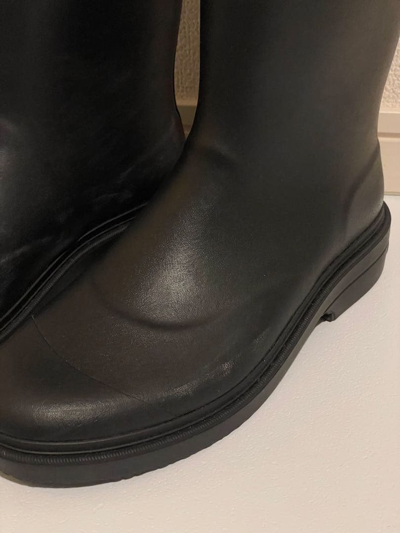 CHANEL シャネル レインブーツ ロングブーツ ブラック 41 正規品 箱付