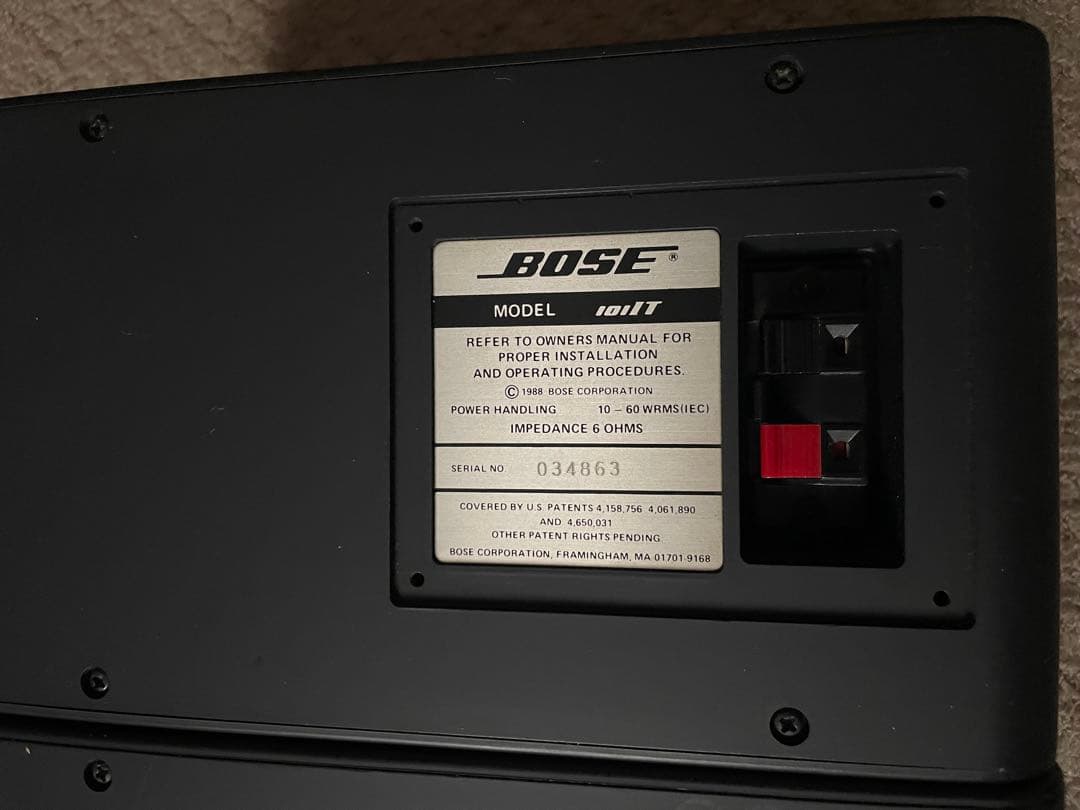 【良品】BOSE 101IT イタリアーノ　シリアル連番スピーカー