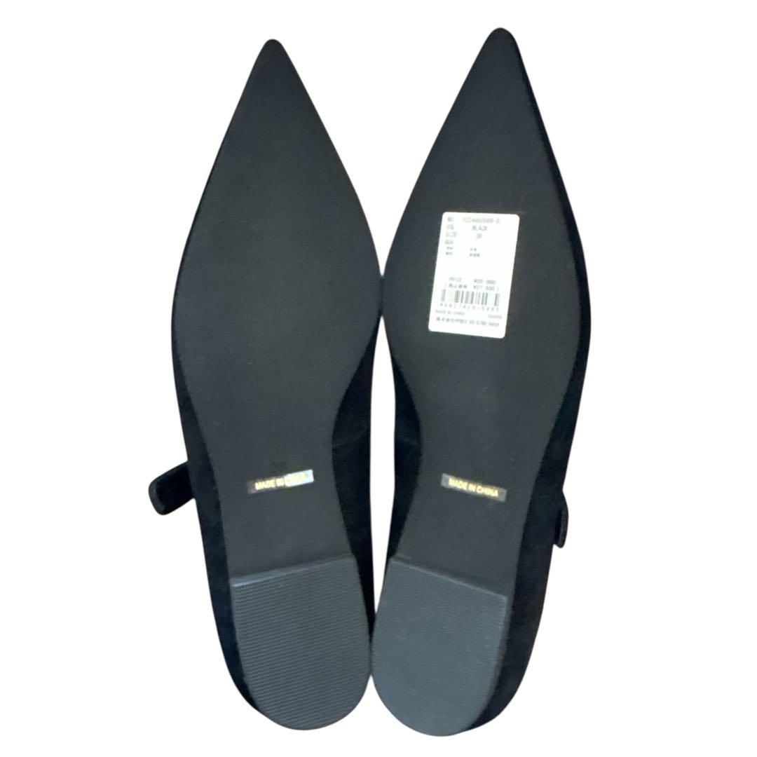 未使用✨ エトレトウキョウ メリージェーン 24.5 スエード ポインテッドトゥ