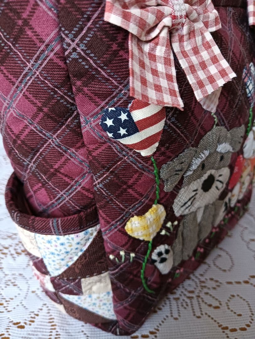 スーちゃん 手縫い ６ポケットバッグ