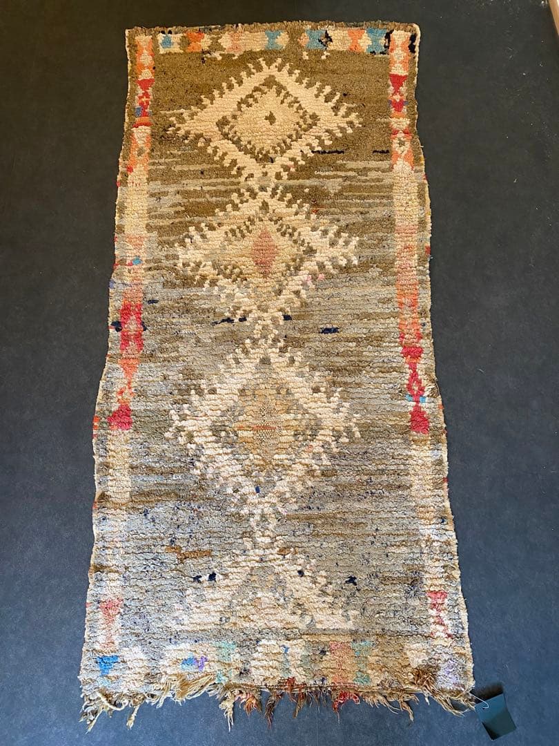 発*い様 モロッコ製 ボシャルウィット ラグ 手織り