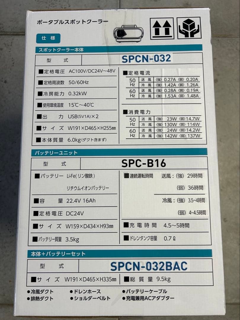 【新品】ポータブルスポットクーラー　日動工業　エコやん