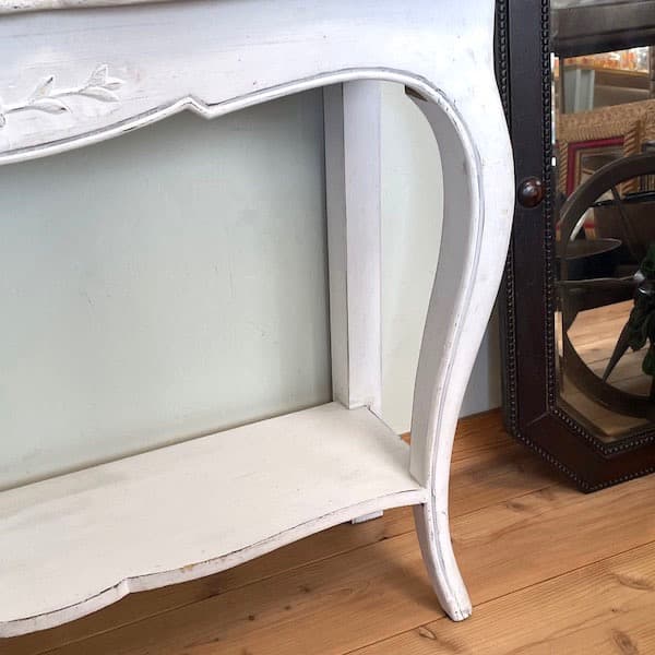 フレンチシャビィ　アンティーク調　コンソールテーブル　起立木工　アールヌーボー