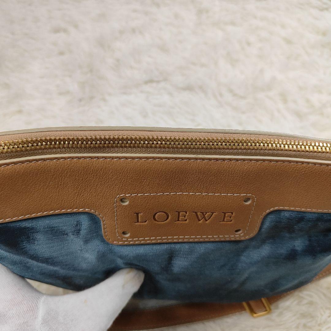 本日限定価格　LOEWE ショルダーバッグ ブルー アナグラム A4相当収納可