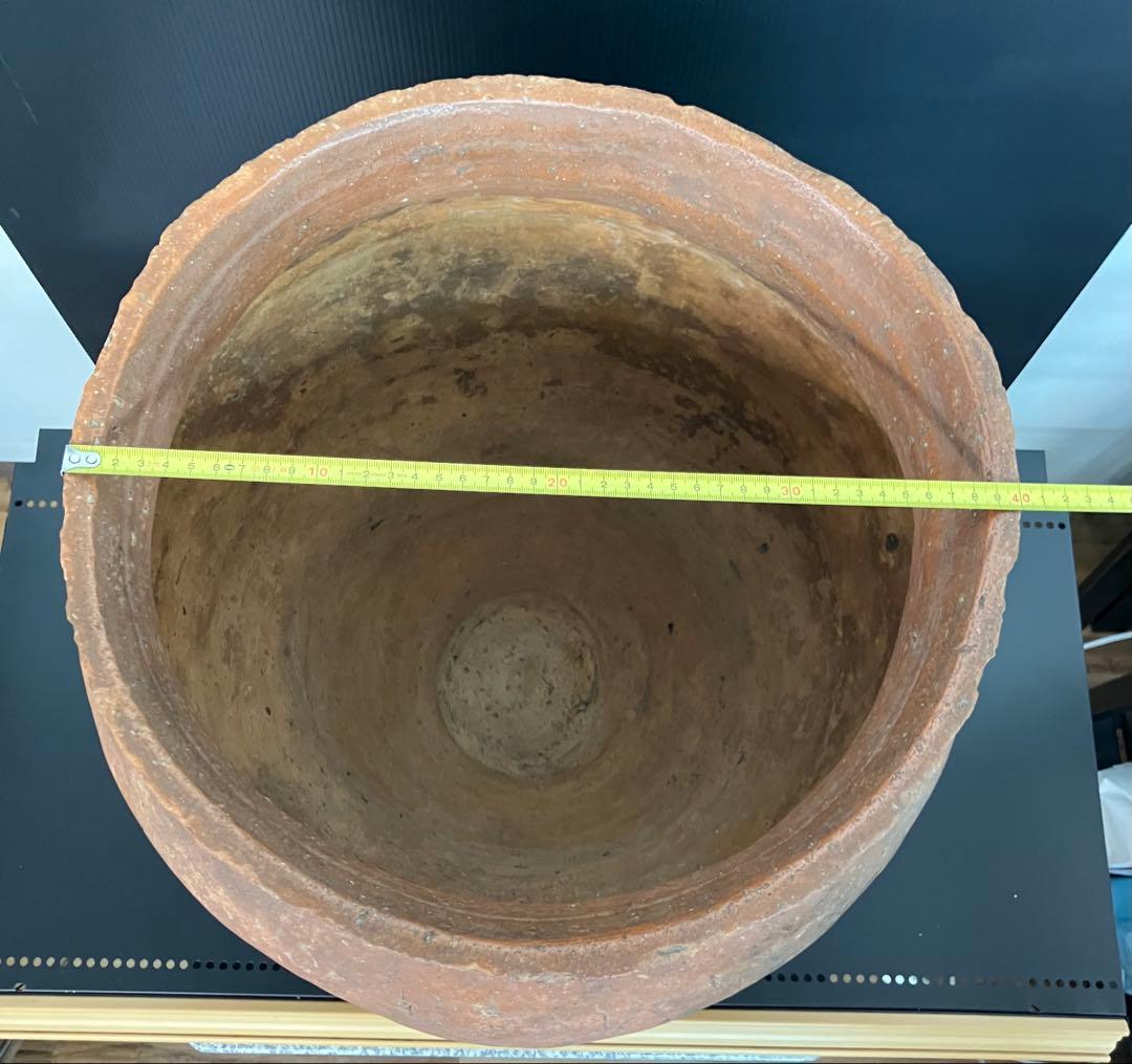 古信楽焼　大瓶　江戸中期　鑑定書付　高さ50.5cm 保存状態良　骨董品