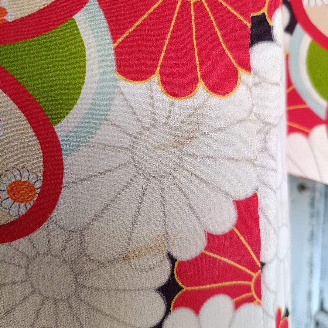 アンティーク菊の花尽くしの着物と作り帯セット