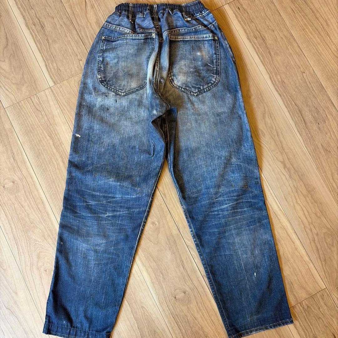 US フェイクビンテージデニム ペインターイージーパンツ