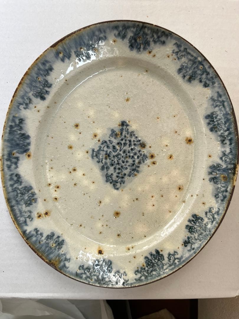 市野吉記さん　コウホ窯　プレート皿　2枚