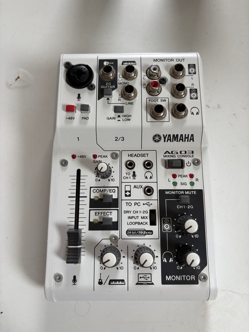 YAMAHA AG03 MIXING CONSOLE オーディオインターフェース