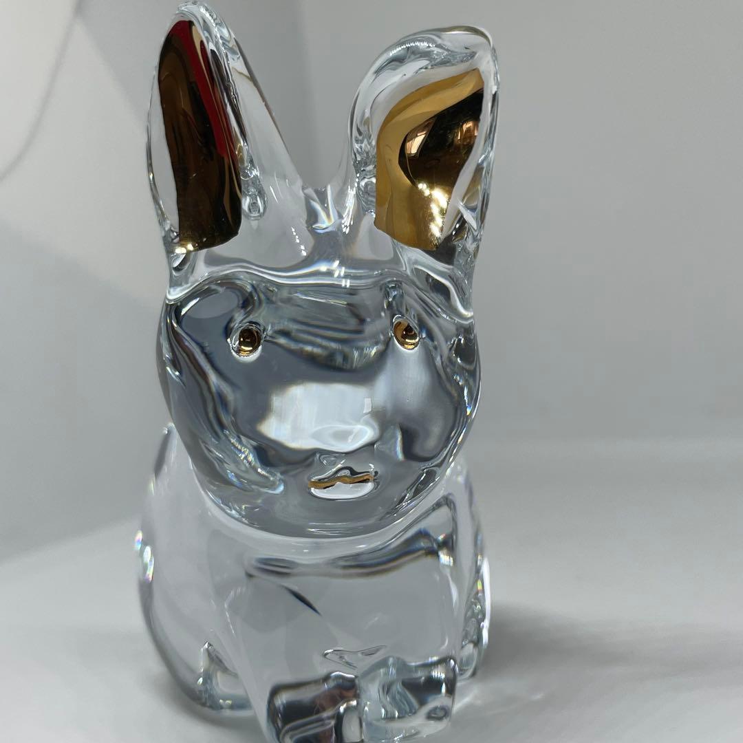 バカラ ミニマルズ うさぎ クリスタル 置物 箱付