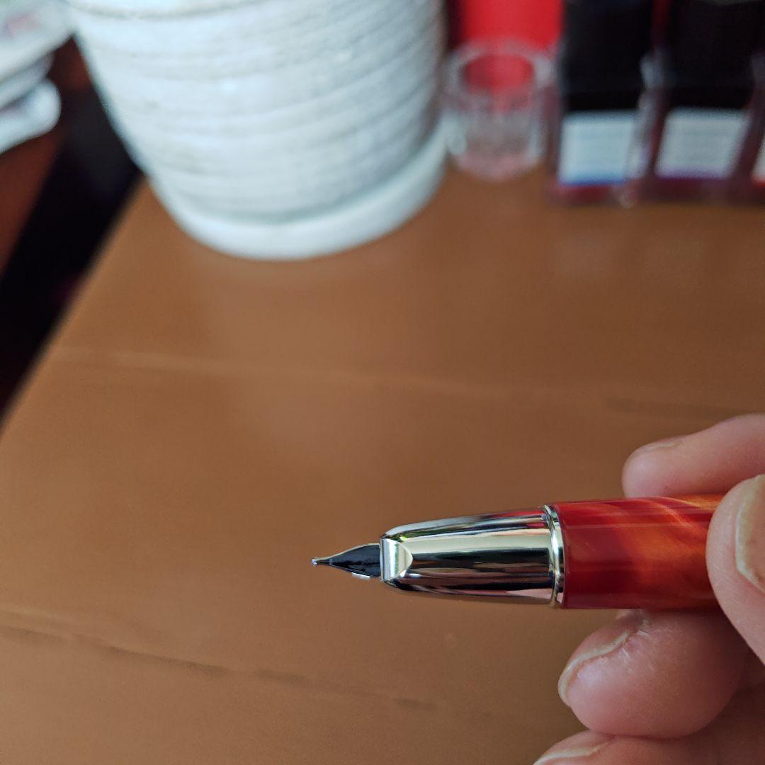 【6/8日まで】PILOT Capless se マーブルオレンジ 万年筆　M