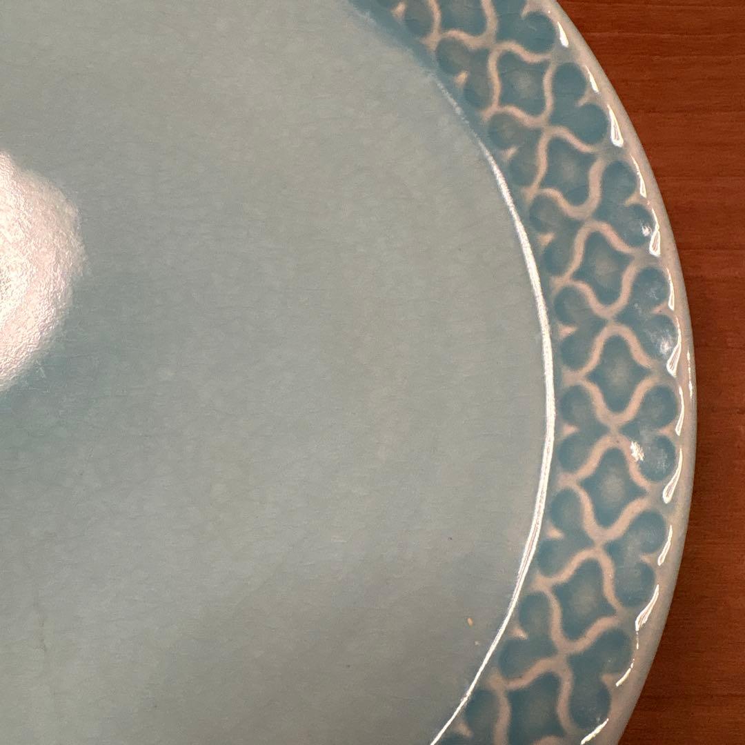 クイストゴー　コーディアルパレット　ターコイズ　17cm ケーキプレート