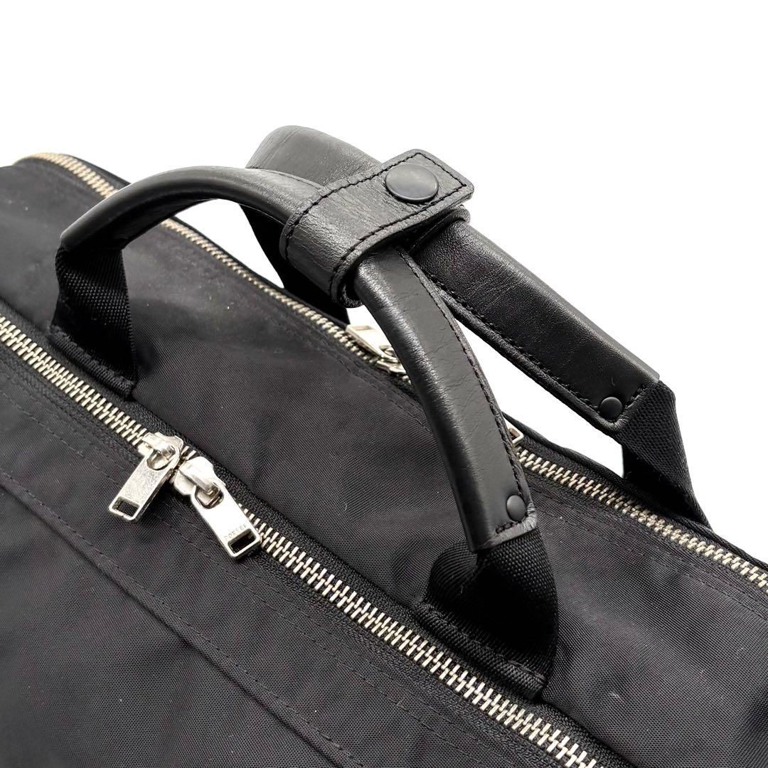 【美品】ポーター リフト 3way ビジネスバッグ リュック ナイロン ブラック