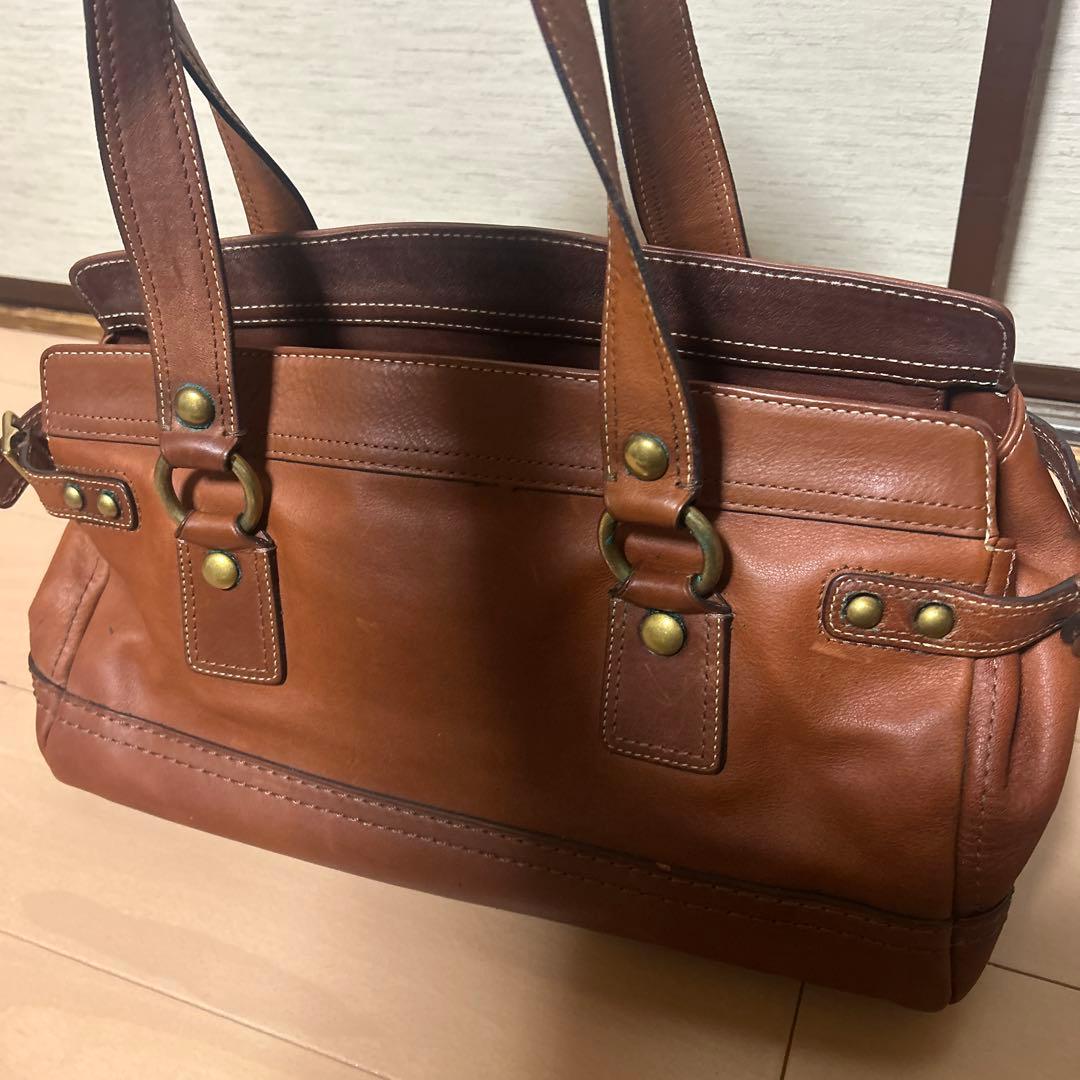 COACH コーチ　ブラウン ハンドバッグ　ショルダーバッグ　レガシー