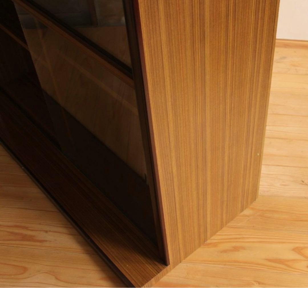 ガラス棚　本棚　収納棚　レトロ家具　古道具　古家具　ビンテージ