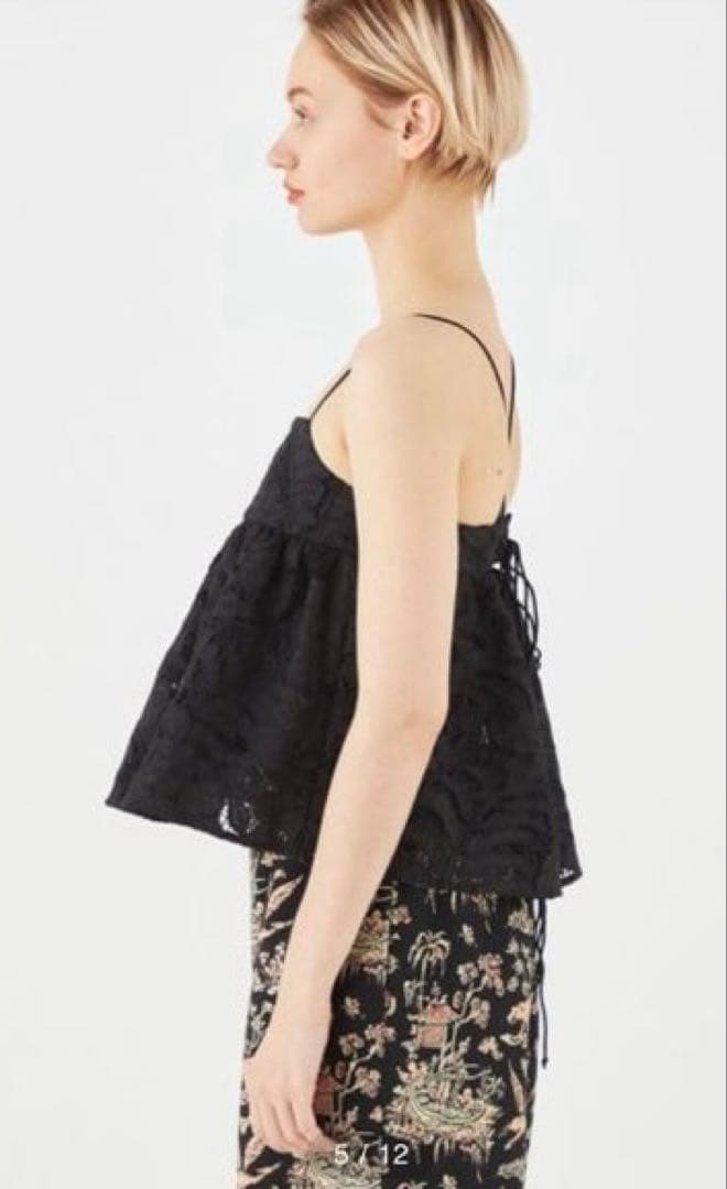 【SOULEIADO 】コットンエンブロイダリーキャミソール(トゥモローランド)