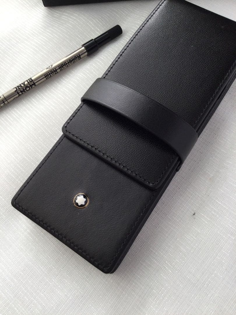 未使用 モンブラン MONT BLANC 3本 ブラック筆箱