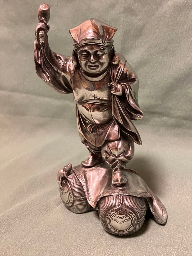 大黒天　高村光雲原型　洋銀製