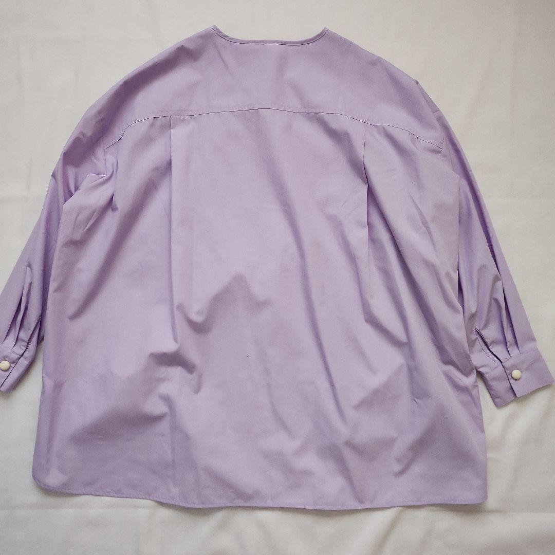 美品❤ヨリyori 　キャンディボタンシャツ　 ライトパープル