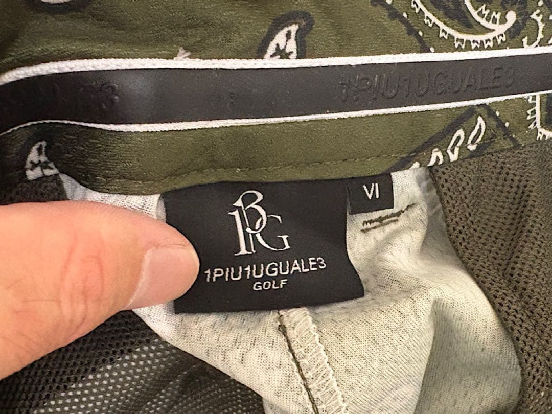 新品1PIU1UGUALE3 GOLF24SSバンダナモックネックセットアップⅥ