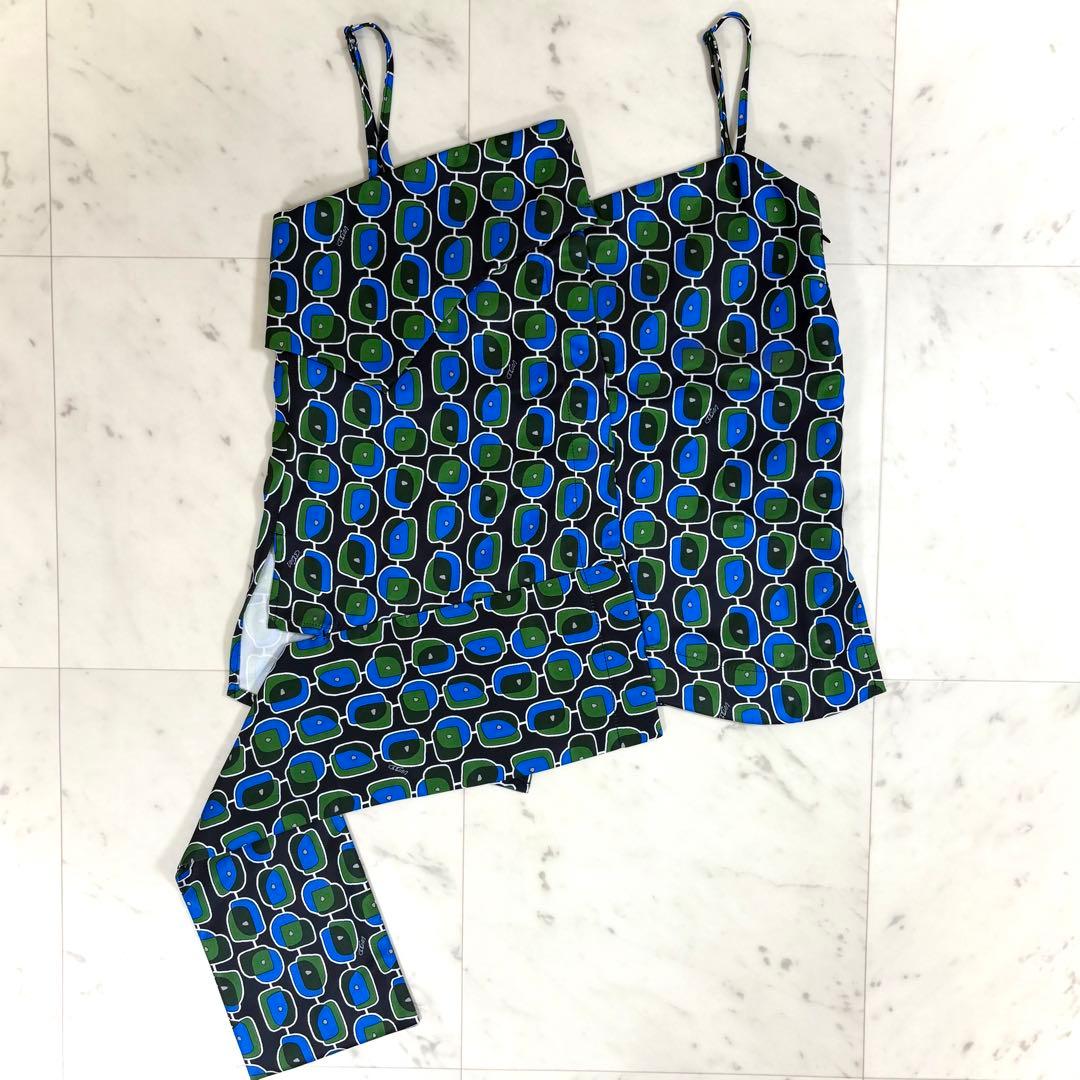 極美品 UN3D. グラデーションジオメトリックキャミソール F 洗える