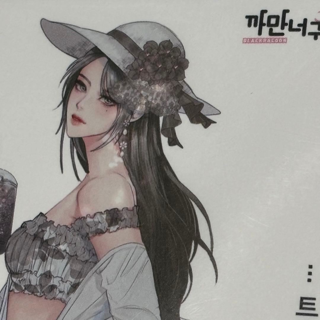 バラ売り可★【BU52海外ステッカー】黒いたぬき様　女の子　人物ステッカー