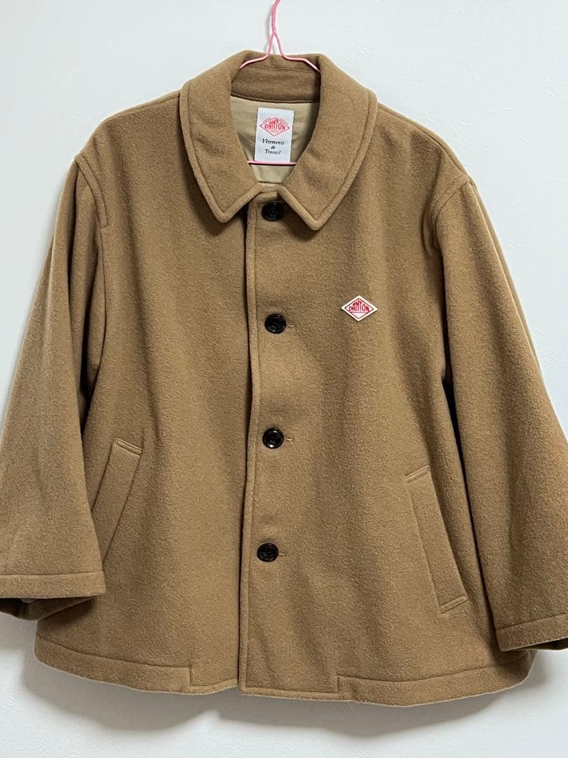 DANTON ダントン　ウールコート　36 キャメル