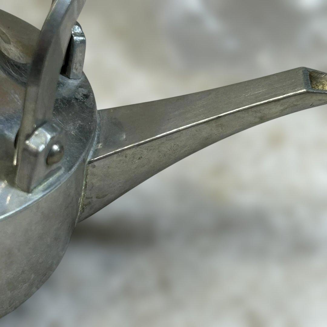 【名品】錫半 本錫 銚子 酒器 チロリ 刻印有 共箱付 昭和レトロ 骨董★