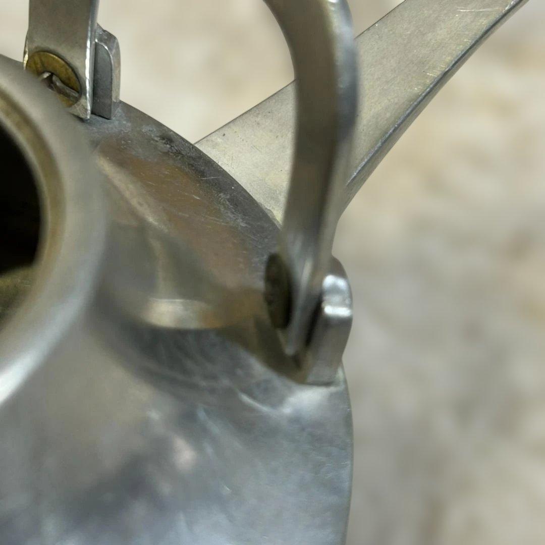 【名品】錫半 本錫 銚子 酒器 チロリ 刻印有 共箱付 昭和レトロ 骨董★