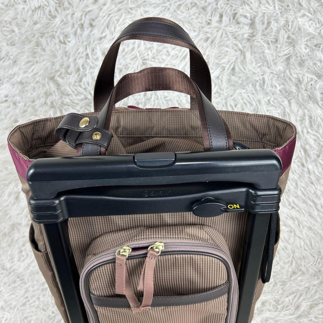 SWANY スワニー キャリーバッグカート　ルバンドミニ　グレージュ　リボン