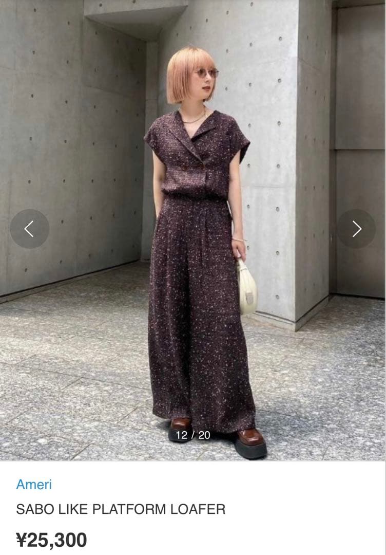 一度着用★ SABO LIKE PLATFORM LOAFER