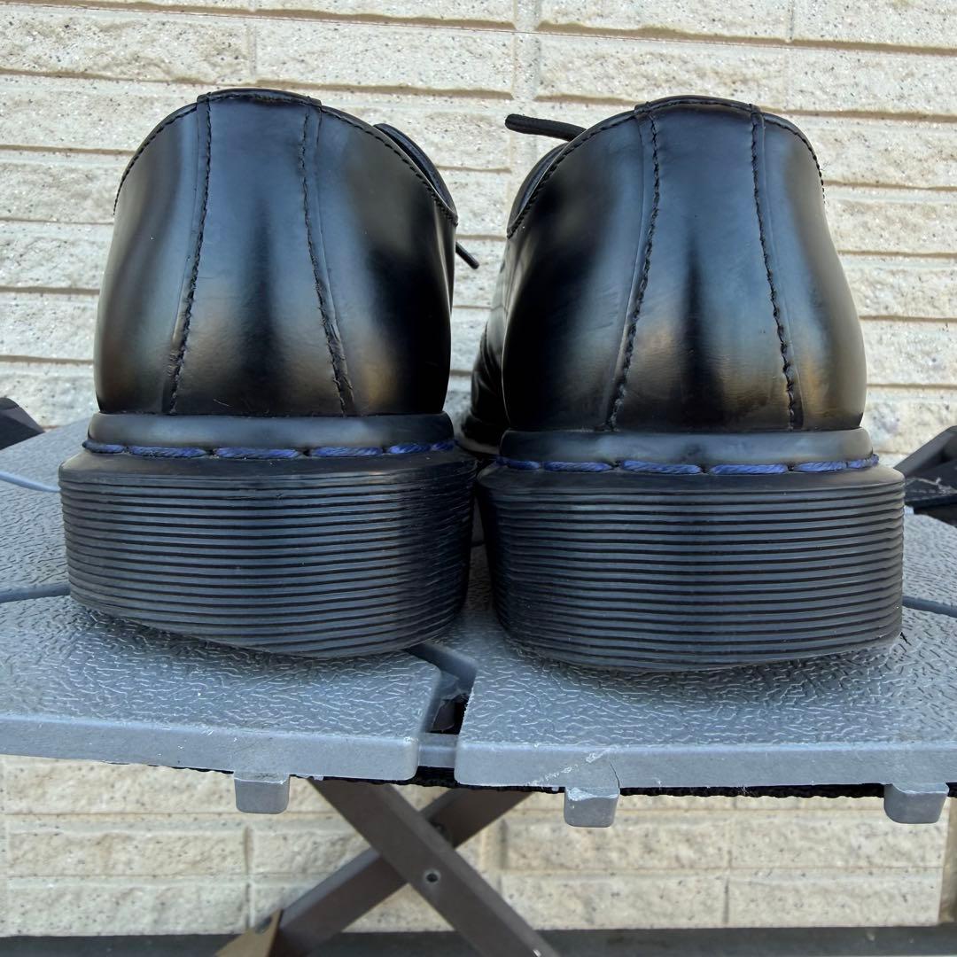 Dr.Martens 3ホールシューズ　ブラック　ネイビーステッチ