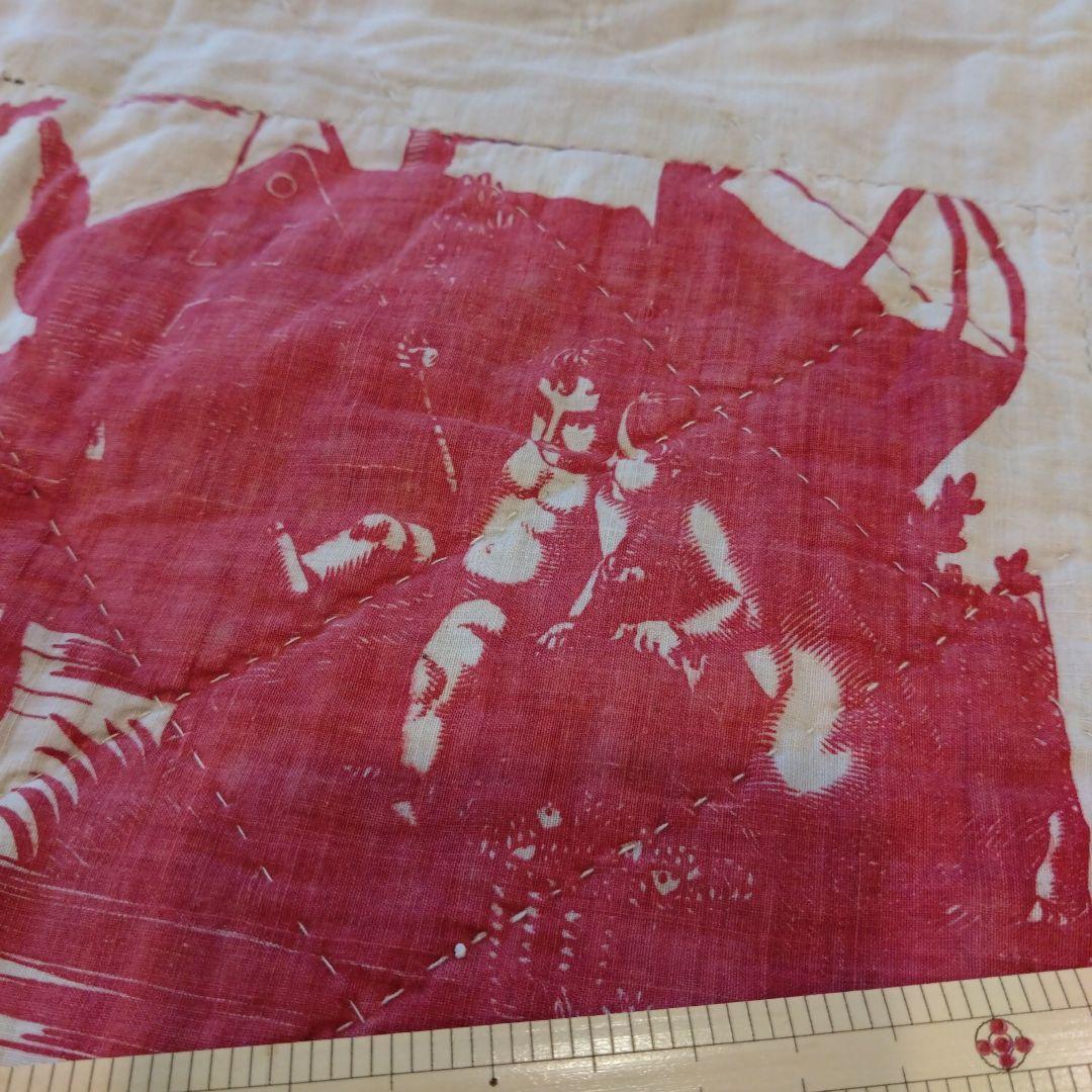 フランス　19世紀　アンティーク　コットン　トワルドジュイ