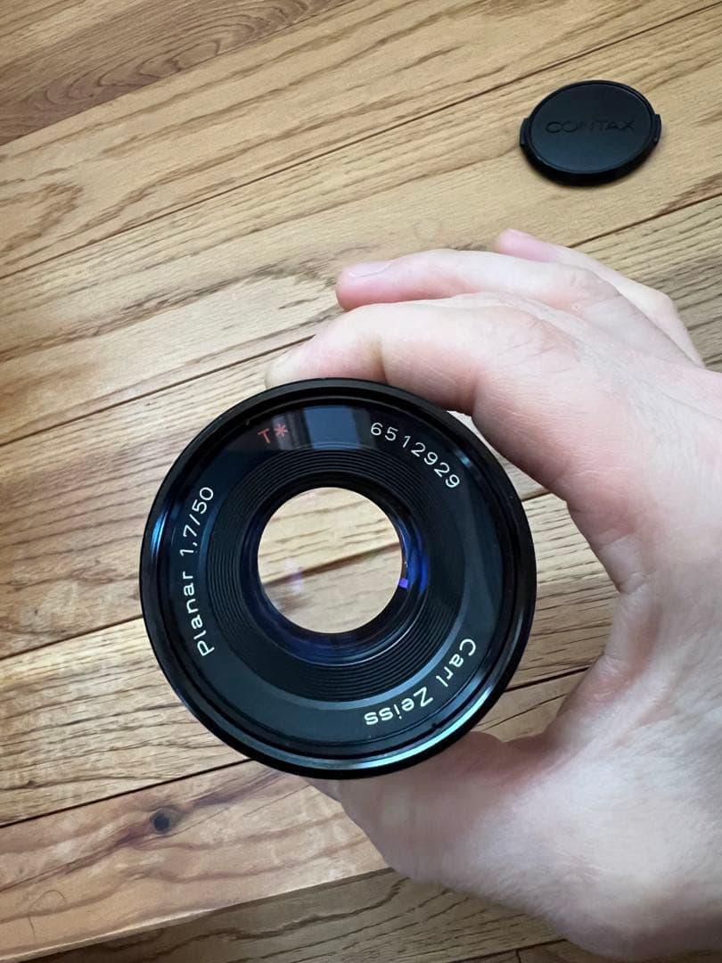 コンタックス カールツァイス プラナー50mmf1.7フード付き