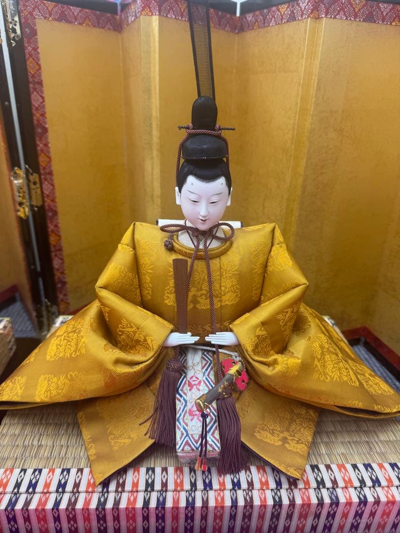 ひな人形セット 男雛 女雛 提灯付き