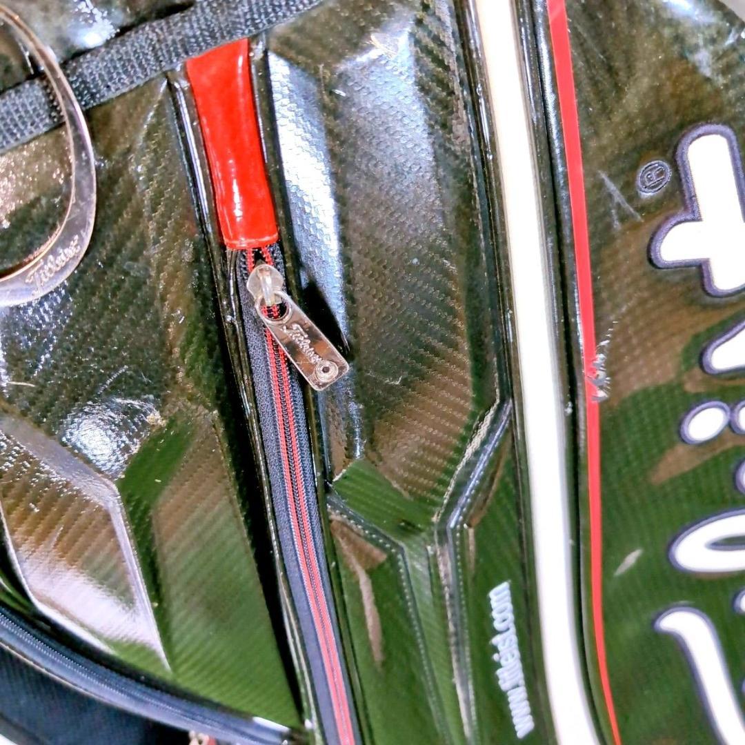 Titleist タイトリスト 3点式 エナメル ゴルフ キャディバッグ