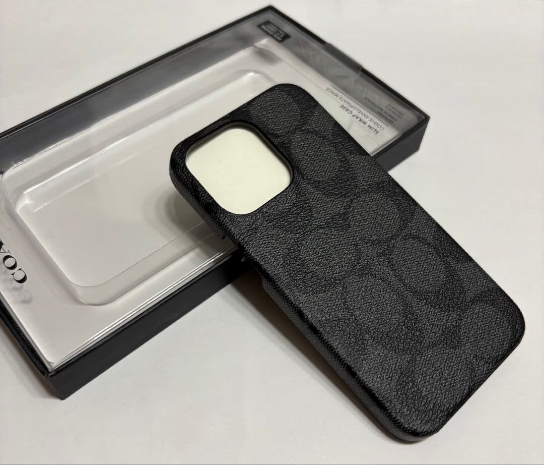 COACH iPhone13 pro 対応 ケース C8023 GRAPHITE