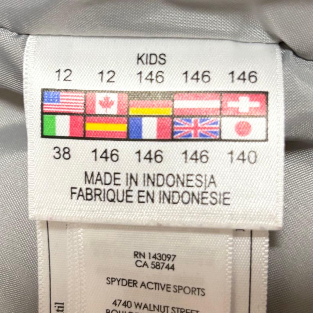 【美品】SPYDER スパイダー スキーウェア ジャケット キッズ 140cm