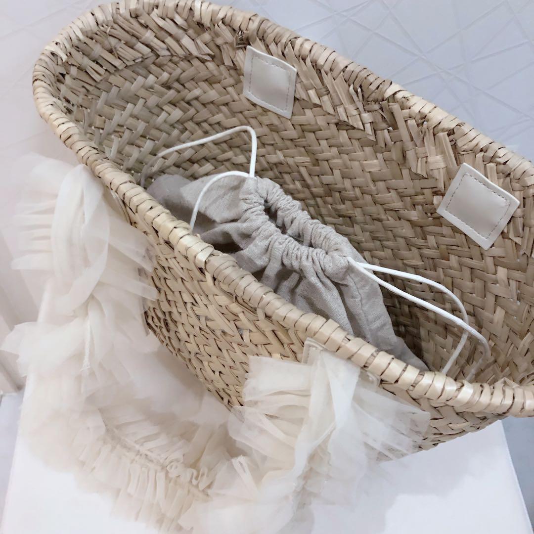 美品！ スナイデル　ブレードチュールバッグ　snidel カゴバッグ