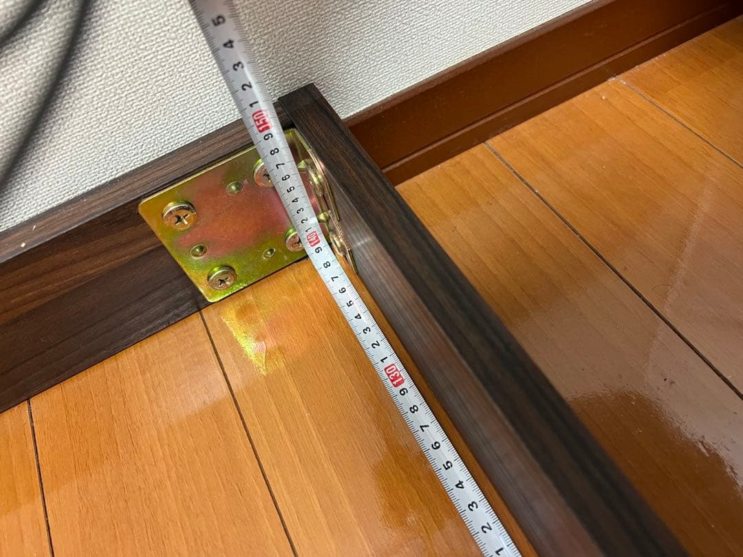 ダブルサイズ LED照明付きフロアベッドフレーム