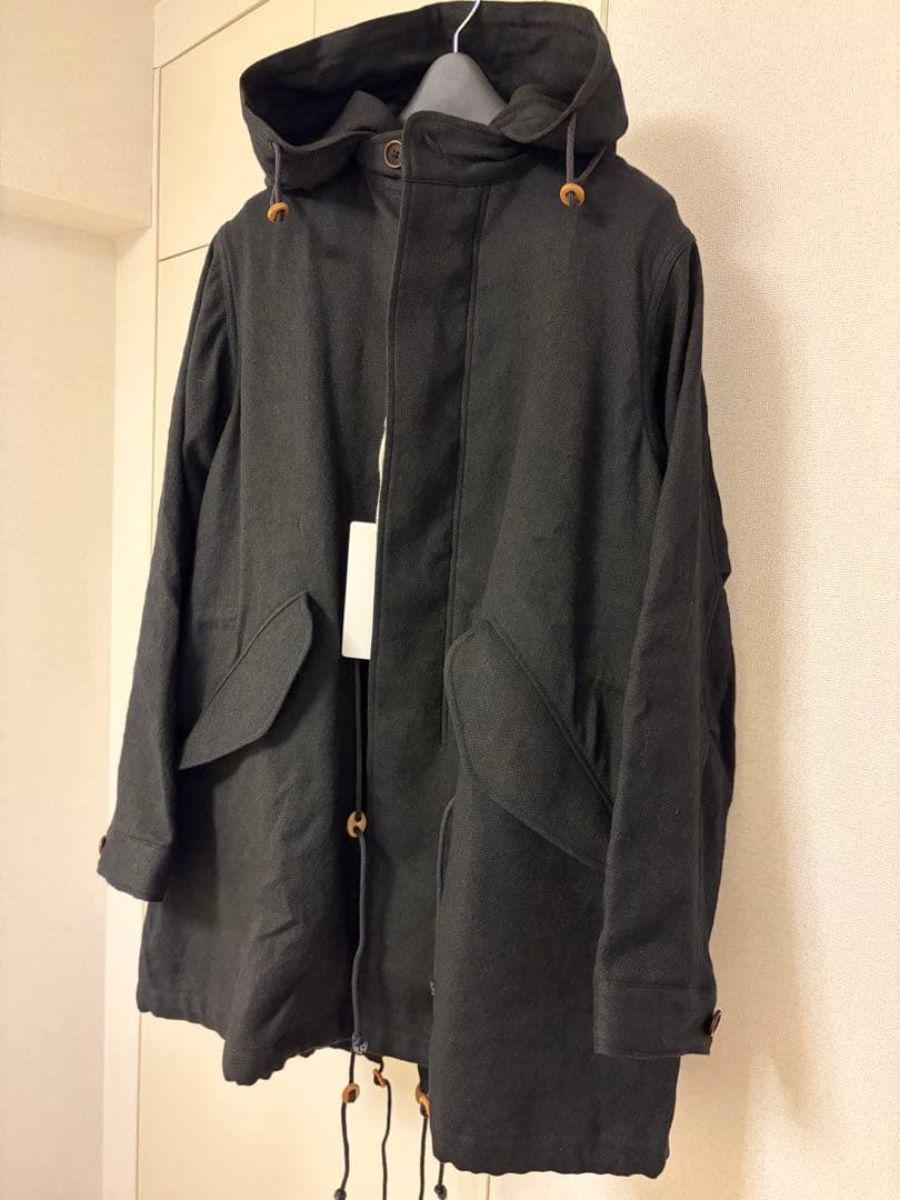 MAATEE&SANS 25AW FISH TAIL リネンカシミア ブラック1